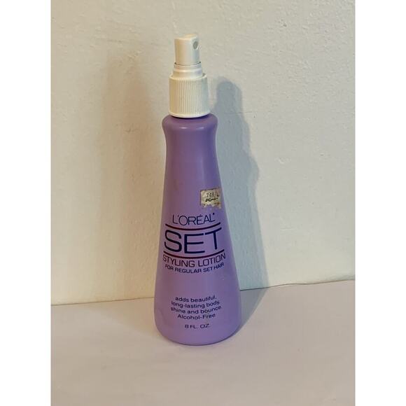 Loreal Set Styling Lotion Regular Purple VTG Discontinued Shine Bounce 90s y2k - Picture 1 of 10